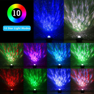 Starry Sky & Ocean Waves Projector with Bluetooth Speaker