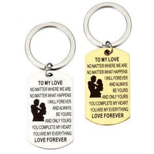 To My Love Keychain