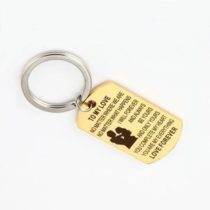 To My Love Keychain